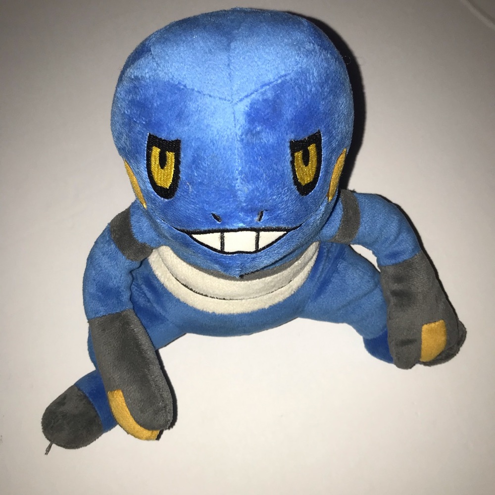 2007 Talking Pokémon Croagrunk 9” Plush Toy Animal